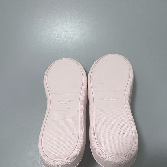 Saint Laurent White & Pink Court Classic SL/39 Sneakers Women’s EU 36/US 6 - Picture 6 of 10